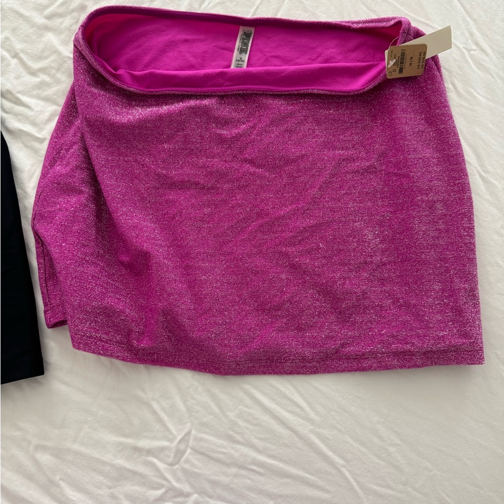 Pink and black swim cover up no liners